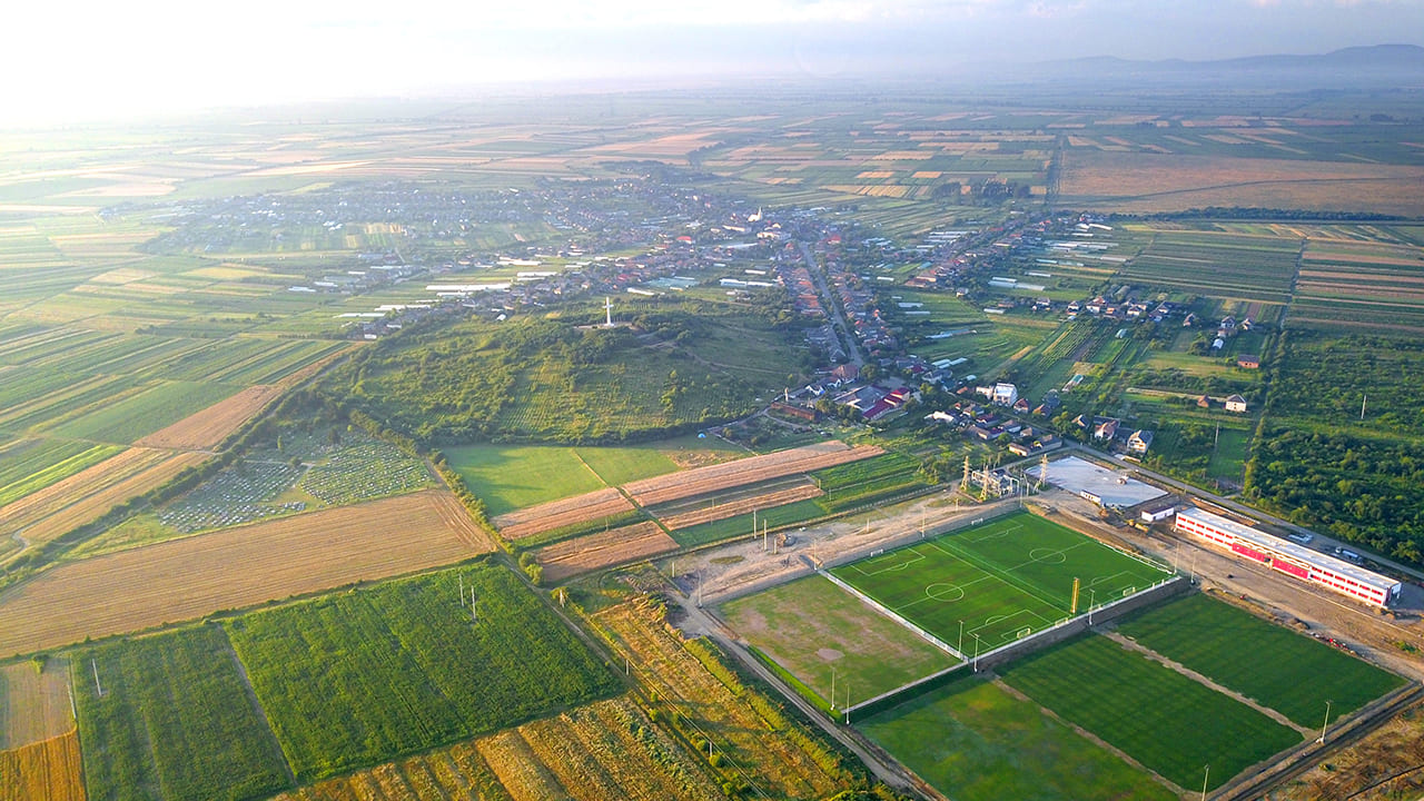 Краєвид на село Дерцен 2020 р.